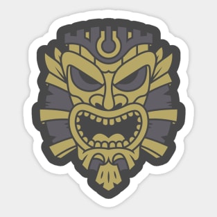 Tiki Head Sticker